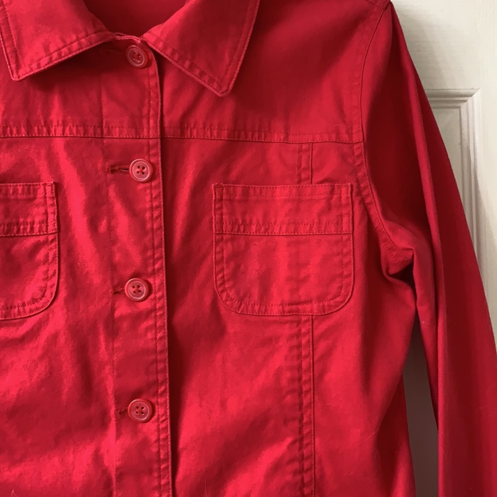 🌷3 for$25🌷Denver Hayes, US S, Red Long Sleeved Cotton Jacket - Picture 4 of 10